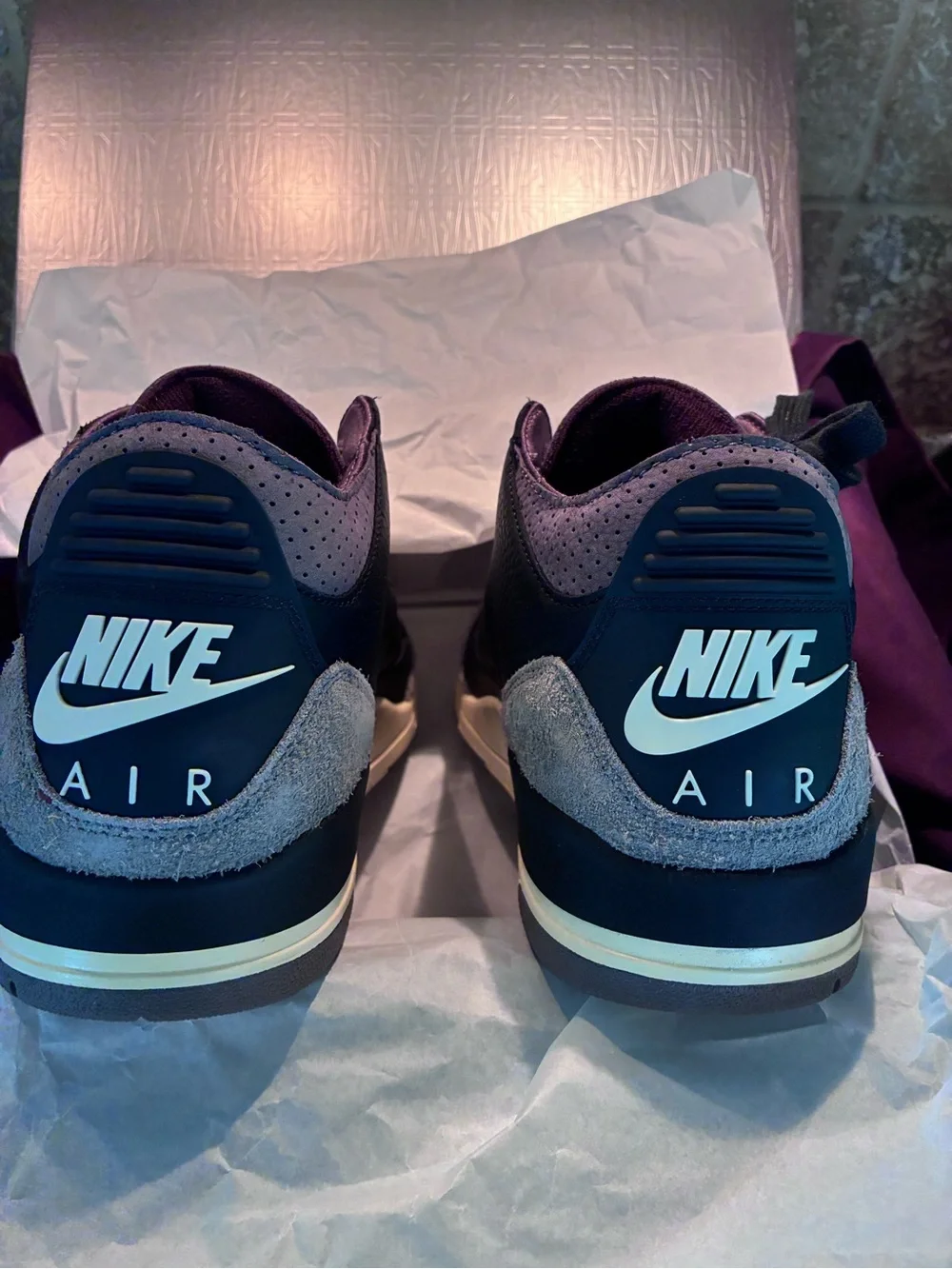 NWT Air Jordan 3 x A Ma Maniére Shoes Size M10.5 — Includes Bonus White Laces